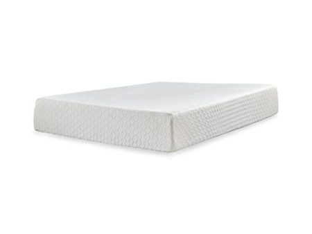 Signature Design by Ashley Chime 12 Inch Medium Firm Memory Foam Mattress, CertiPUR-US Certified, Queen White Online Hot Sale