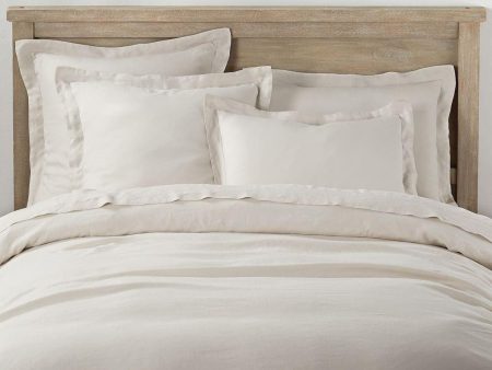 Pottery Barn Belgian Flax Linen Duvet Cover FLAX COLOUR Compare at $467 Fashion