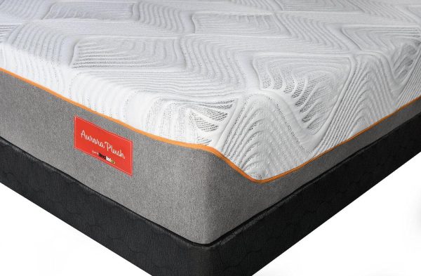 Aurora Plush 14  Thick Cooling Memory Foam Mattress with Nano Coil Supply