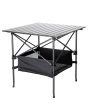 TrailBuddy Folding Camping Table - Small, Aluminum, Foldable Tables with Carry Bag Included - Lightweight and Portable for Beach, Picnic, Tailgate & Outdoor Use, 28in x 28in x 28in Online Sale