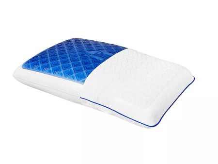 SEALY Chill Royal Blue Gel Memory Foam Cooling Pillow Fashion