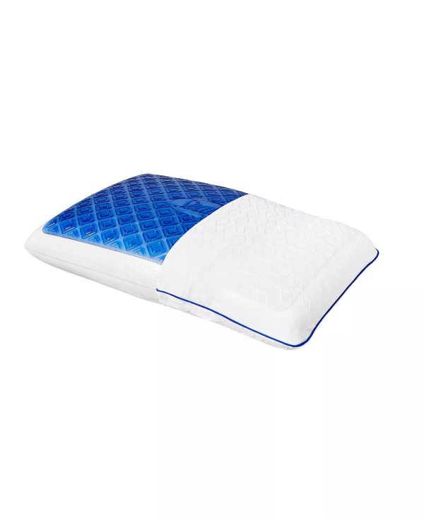 SEALY Chill Royal Blue Gel Memory Foam Cooling Pillow Fashion