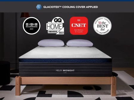 Helix™ Midnight Luxe 13.5” Mattress, Optional GlacioTex™ Cooling Pillowtop (Medium) Online