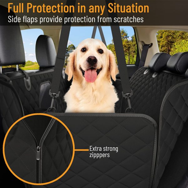 Active Pets Dog Car Seat Cover Car Seat Protector- Dog Seat Cover for Back Seat of SUVs, Trucks, Cars - Waterproof & Convertible Vehicle Dog Hammock for Car Backseat - Mesh Window - Black Online