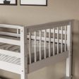 Morgan White Detachable Wooden Bunk Bed with Ladder Online