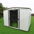 8 X6 Outdoor Storage Shed Garden Tool House with Sliding Door for Backyard Lawn,Patio,Yard(White) Online