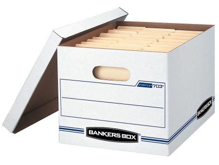 Bankers Box Standard-Duty Storage Boxes With Lift-Off Lids, Letter Legal Size, 10  x 12  x 15 , Case Of 20 For Sale