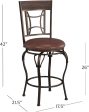 Granada Swivel Metal Counter Stool, 26  High For Discount