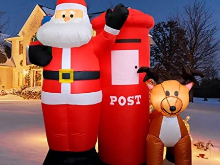 Christmas Inflatables Outdoor Decorations - 6ft Christmas Blow up Yard Decorations Santa, Christmas Inflatables Clearance with Built-in LED, Lighted for Holiday Party Decorations for Yard, Backyard Online