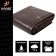 10  x 10  Super Heavy Duty 16 Mil Brown Poly Tarp Cover - Thick Waterproof, UV Resistant, Rot, Rip and Tear Proof Tarpaulin with Grommets and Reinforced Edges - by Xpose Safety Online now