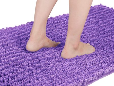 Yimobra Original Luxury Chenille Bath Mat, Soft Shaggy and Comfortable, Large Size 31.5 X 19.8 Inches, Super Absorbent and Thick, Non-Slip Online Hot Sale