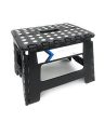 BABY Folding Step Stool 9 Inches Height by Myth with Anti-Slip Surface Great for Kitchen, Bathroom, Bedroom, Kids or Adults Super Strong Holds Up to 300 LBS (Black) For Discount