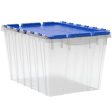 TEKUNLIMITED 66486CLDBL 12-Gallon Plastic Storage KeepBox with Attached Lid, 21-1 2-Inch by 15-Inch by 12-1 2-Inch, Semi Clear on Sale