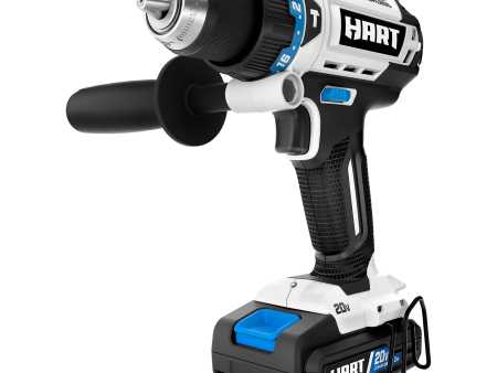 HART 20-Volt Brushless 1 2  Hammer Drill Kit Hot on Sale