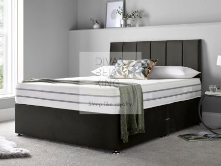 Jaonte Reinforced Divan Bed Set with Stripe Designer Headboard Sale