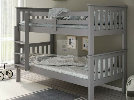 Columbus Detachable Grey Wooden Bunk Bed Online