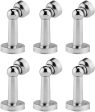 6 Pack Magnetic Door Stop, Stainless Steel Door Stopper in Brushed Nickel, Magnetic Door Catch Holder for Wall or Floor Mount with Screws Hold Your Door Open by Beautygrowing Fashion