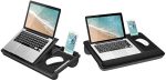 LapGear Ergo Pro Lap Desk with 20 Adjustable Angles, Mouse Pad, and Phone Holder - Gray - Fits up to 15.6 Inch Laptops and Most Tablets - Style No. 49405 Online Hot Sale