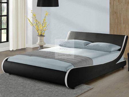 Mazzanti Italian Modern Leather Bed on Sale