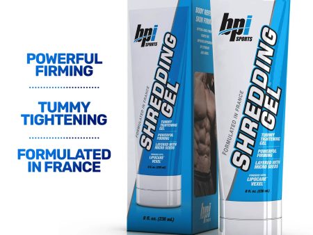 BPI Sports Shredding Topical Toning Gel for Men & Women, 8 fl oz Online now