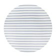 70  Cotton Striped Round Tablecloth Blue Supply