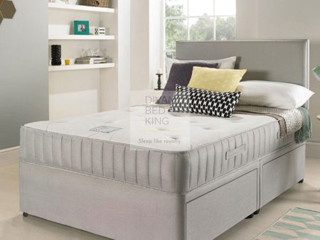 Egerton Divan Bed Set with Spring Memory Foam Mattress Option For Sale