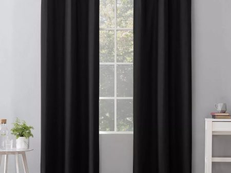 Sun Zero Blackout Cyrus Thermal Grommet Curtain, 40  x 96 , 1 Curtain Fashion