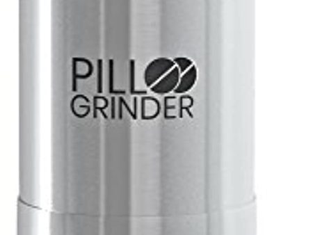 Pill Grinder, AUVON - Stainless Steel Tablet & Vitamin Crusher - Grind and Pulverize Multiple Pills, Medicine to Fine Powder - Use for Feeding Tube, Kids or Pets For Sale