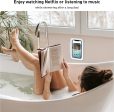 480° Easy Rotation Shower Phone Holder Waterproof, Anti Fog Touch Screen Bathroom Shower Phone Case Wall Mount for iPhone 13 12 11 Pro SE XR XS MAX 7 Plus Samsung & More Cell Phones, Easy to Install For Sale