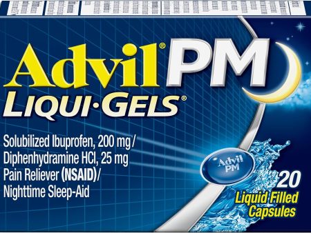 Advil PM Liqui-Gels, 20 Pack EXP 09 24 Online Sale