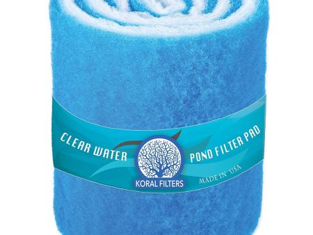 Koral Filters Aquarium Filter Pad Media Roll - Dye-Free and Blue Bonded - Cut to Fit - Durable - Fish and Reef Aquarium Compatible - Clean Water For Discount