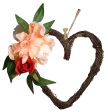 Decorative Twine Heart Wreath 11  x 6  Supply