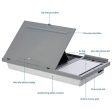 LapGear Ergo Pro Lap Desk with 20 Adjustable Angles, Mouse Pad, and Phone Holder - Gray - Fits up to 15.6 Inch Laptops and Most Tablets - Style No. 49405 Online Hot Sale