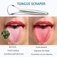 BASIC CONCEPTS 2-Pack Tongue Scraper, 100% Useful Surgical Stainless Steel Tongue Cleaner for Both Adults and Kids, Professional Reduce Bad Breath Metal Tongue Scrapers Discount