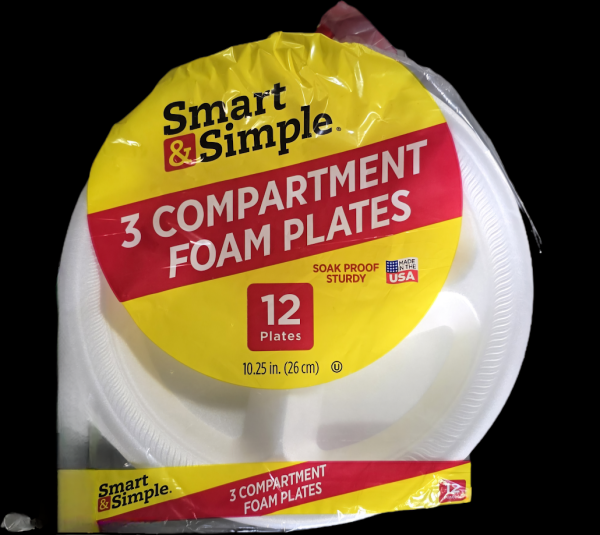 Smart & Simple Foam Compartment Plates, 12 ct Hot on Sale