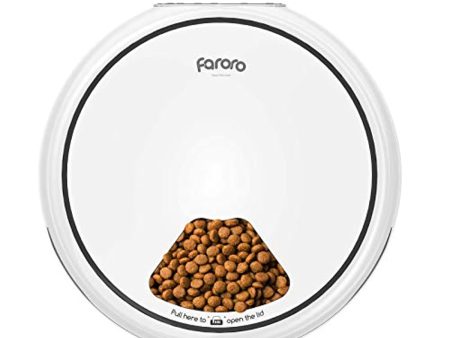 Faroro Automatic Cat Feeder Dry Wet Food Dispenser with Programmable Timer Up 5 Meals per Day 10s Voice Recorder for Cats, Dogs and Small Animals Online now