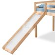 Timothy Slide Kids Pine Wooden Mid Sleeper Cabin Bunk Bed with Ladder For Discount