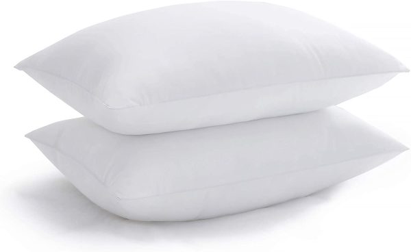 Acanva Basic Bed Pillow Soft Rest Cushion Stuffer for Sleeping, King 20  x 36 , White, 4 Pack Online now