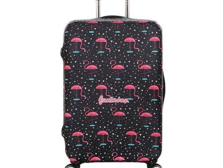 Black Flamingo Prints | Standard Design | Luggage Suitcase Protective Cover For Cheap