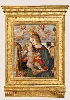 : The Madonna and Child Being Crowned by Two Angels For Discount