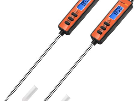 Brinonac TP01A Digital Meat Thermometer for Cooking Candle Liquid Deep Frying Oil Candy, Kitchen Food Instant Read Thermometer with Super Long Probe, Backlit, Lock Function Online Hot Sale