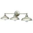 Better Homes & Gardens Triple Sconce Modern Farmhouse, Satin Nickel Finish on Sale