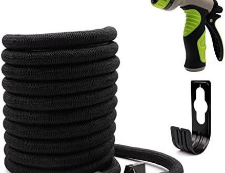 UNFORT Expandable Garden Hose，100ft Expandable Yard Hose with 3 4  Solid Brass Fittings 10 Function Spray Hose Nozzle，Portable and Kink Free Water Hose For Cheap