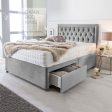 Rayshon Reinforced Divan Bed Set with Button Headboard Supply