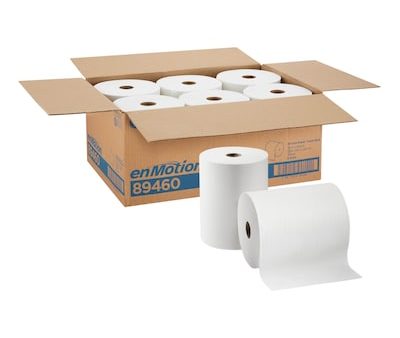 Hardwound Paper Towel 1-Ply, White, 6 Pack Online Hot Sale