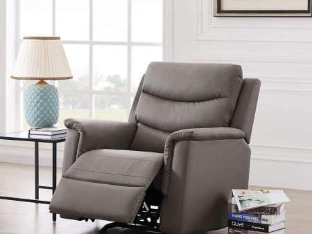 Homelegance Double Recliner Loveseat with Console Slate, Double Reclining Sofa with Cup Holder Supply