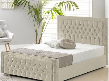 Rayshon Luxury Crushed Velvet Upholstered Bed Frame Online now