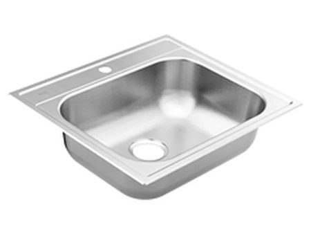 25 x22  stainless steel 20 gauge single bowl drop in sink Online Sale