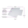 OFM Essentials Transparent Chair Mat Fashion