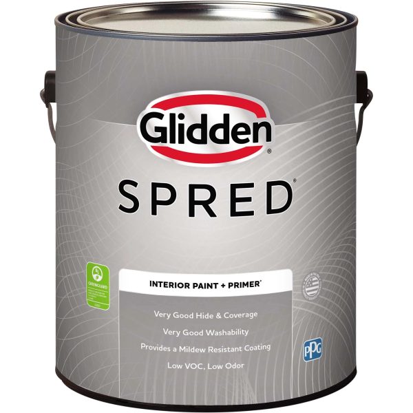 lidden Spred Interior Wall Paint, Tintable Base, Flat, 1 Gallon Online Sale